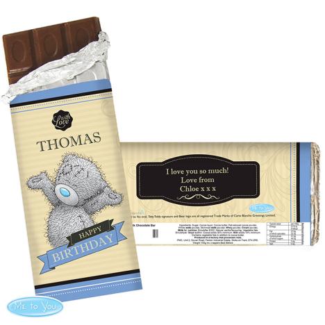 Personalised Me to You Bear For Him 100g Chocolate Bar £6.99